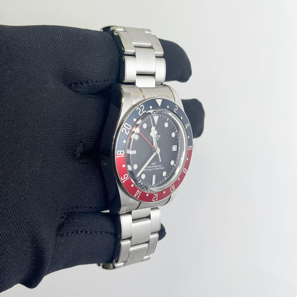 Tudor Black Bay GMT 41mm Black Dial Watch Ref# 79830RB