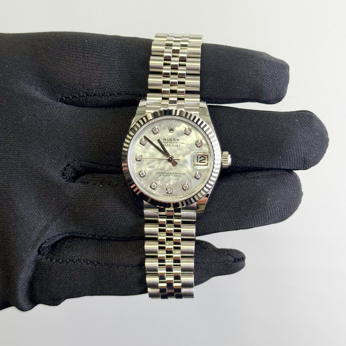 Rolex Datejust 31mm MOP Diamond Dial Watch Ref# 278274