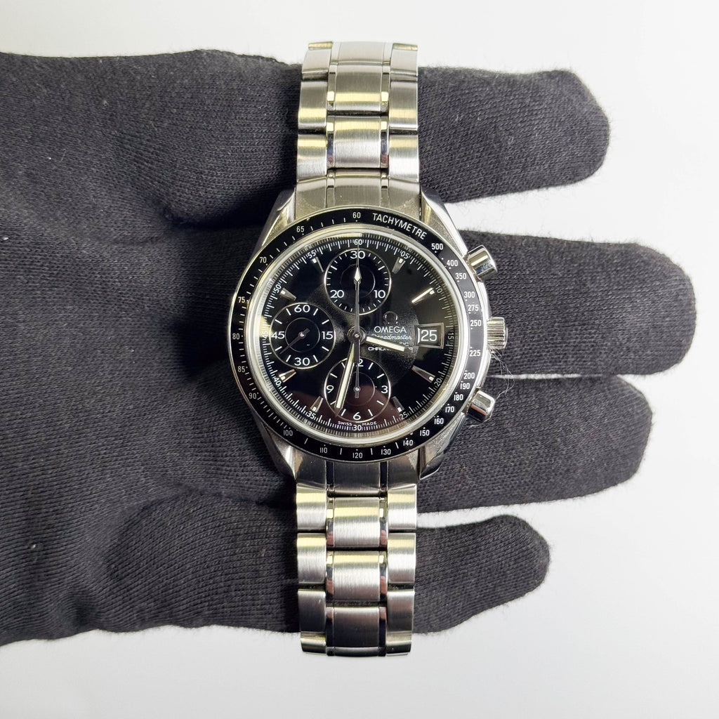 Omega Speedmaster Date 40mm Black Dial Watch Ref# 3210.50.00