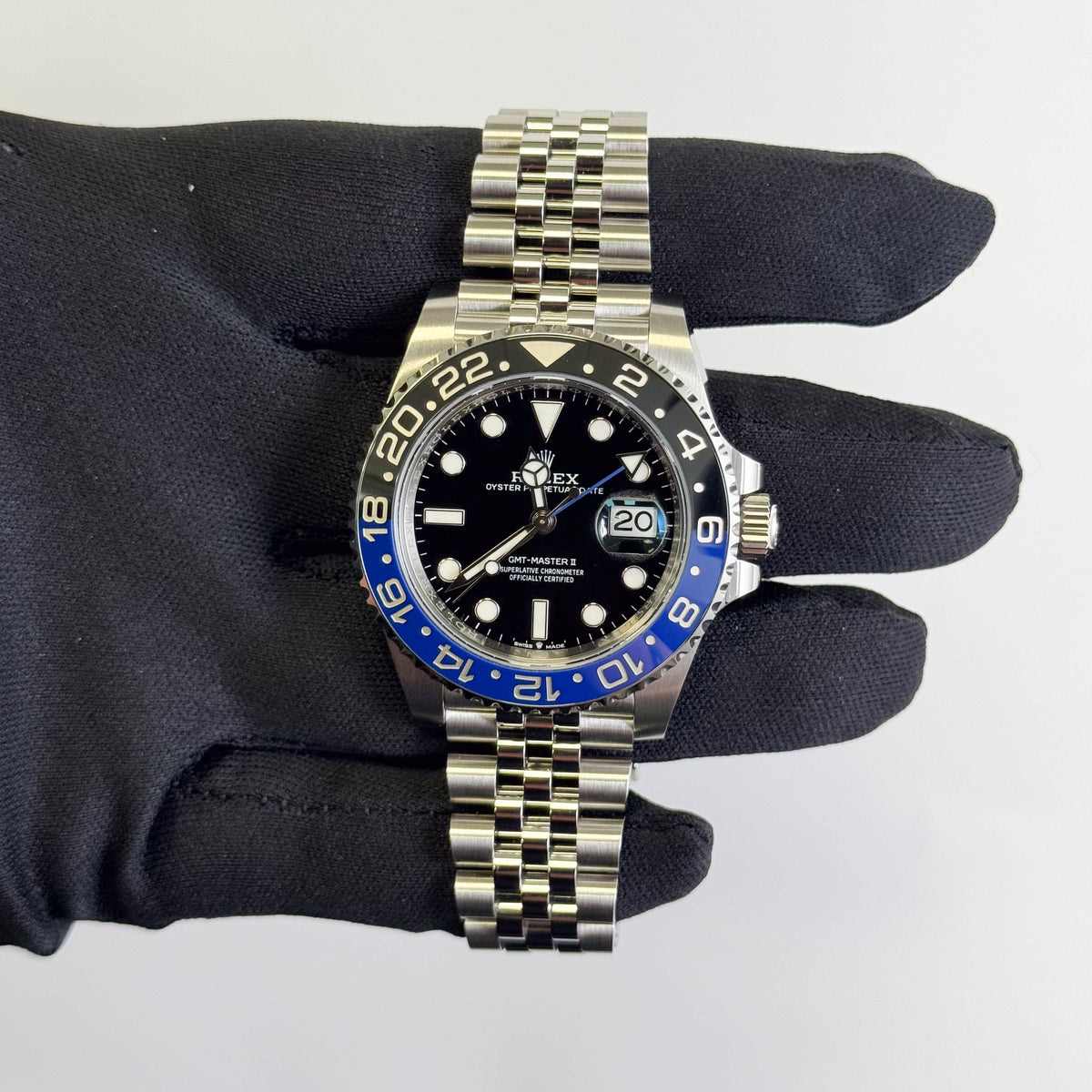 Rolex GMT-Master II "Batgirl" 40mm Black Dial Watch Ref# 126710BLNR