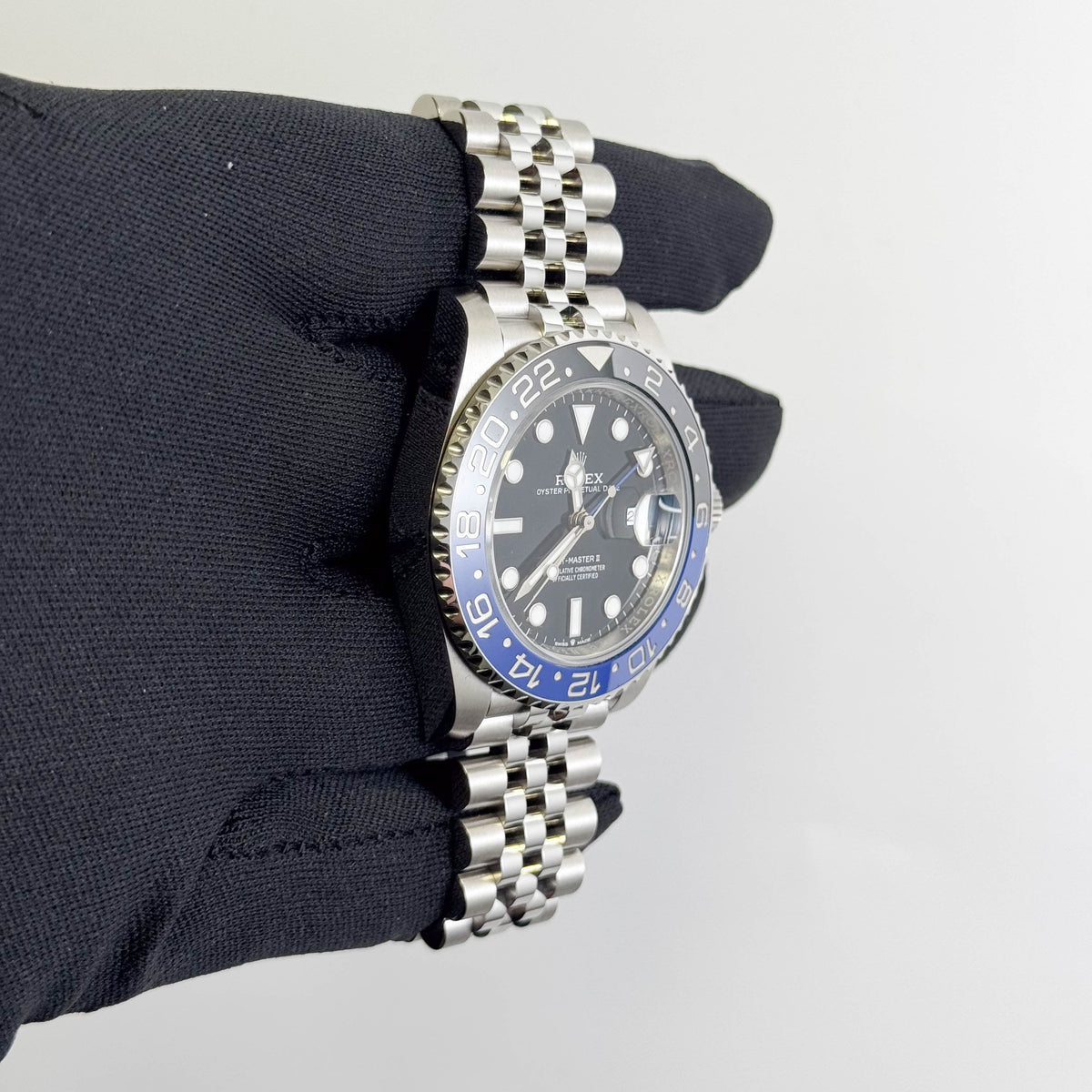 Rolex GMT-Master II "Batgirl" 40mm Black Dial Watch Ref# 126710BLNR