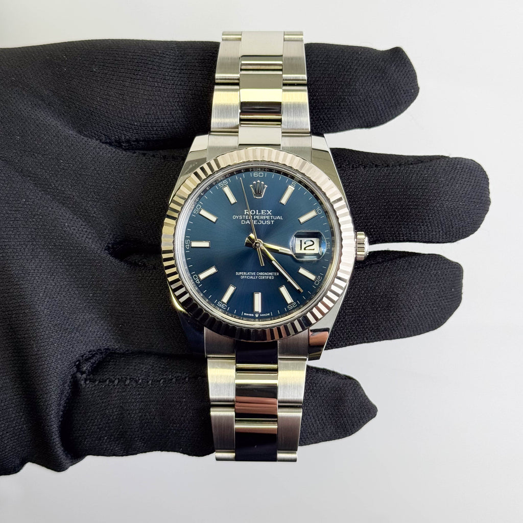 Rolex Datejust 41mm Blue Dial Watch Ref# 126334