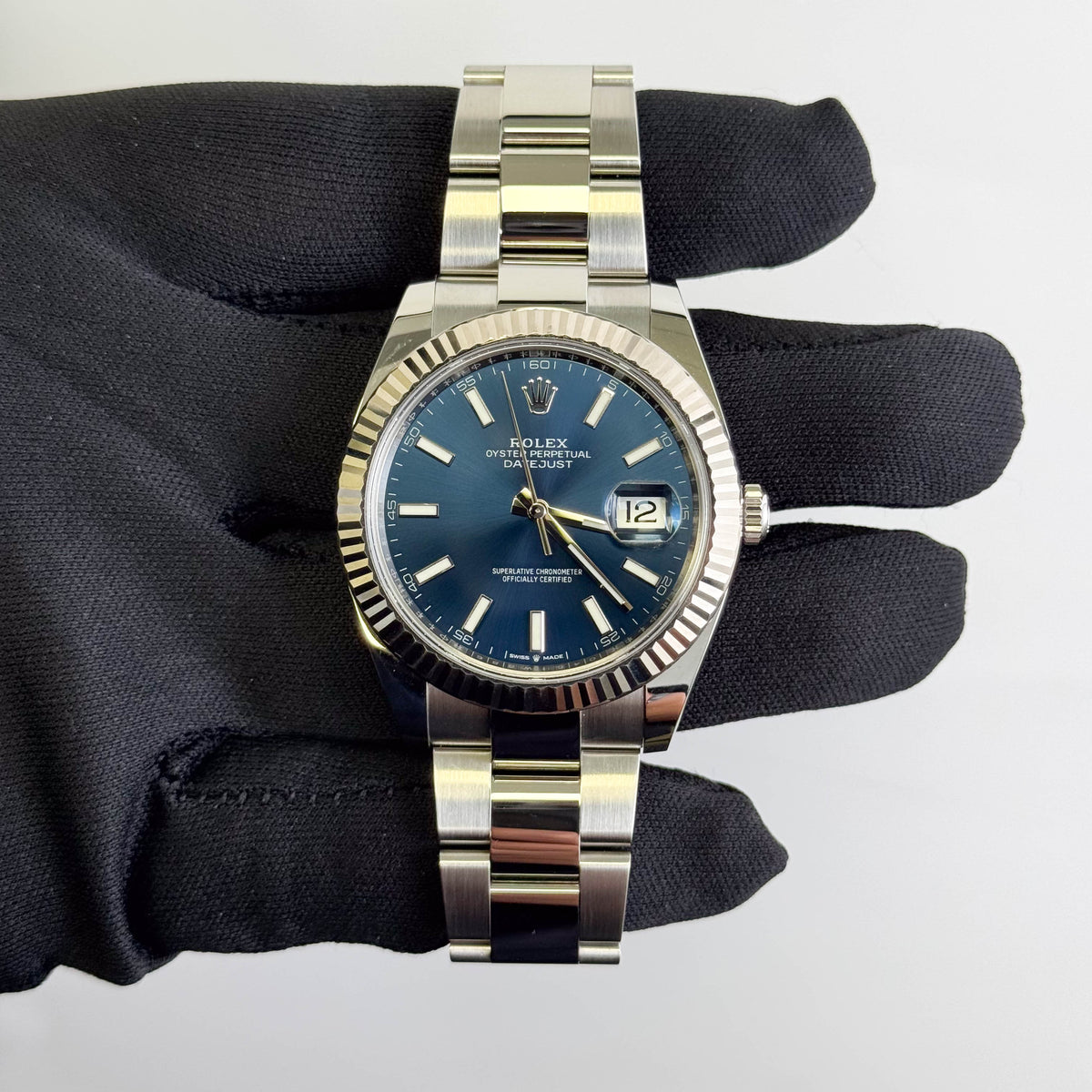 Rolex Datejust 41mm Blue Dial Watch Ref# 126334