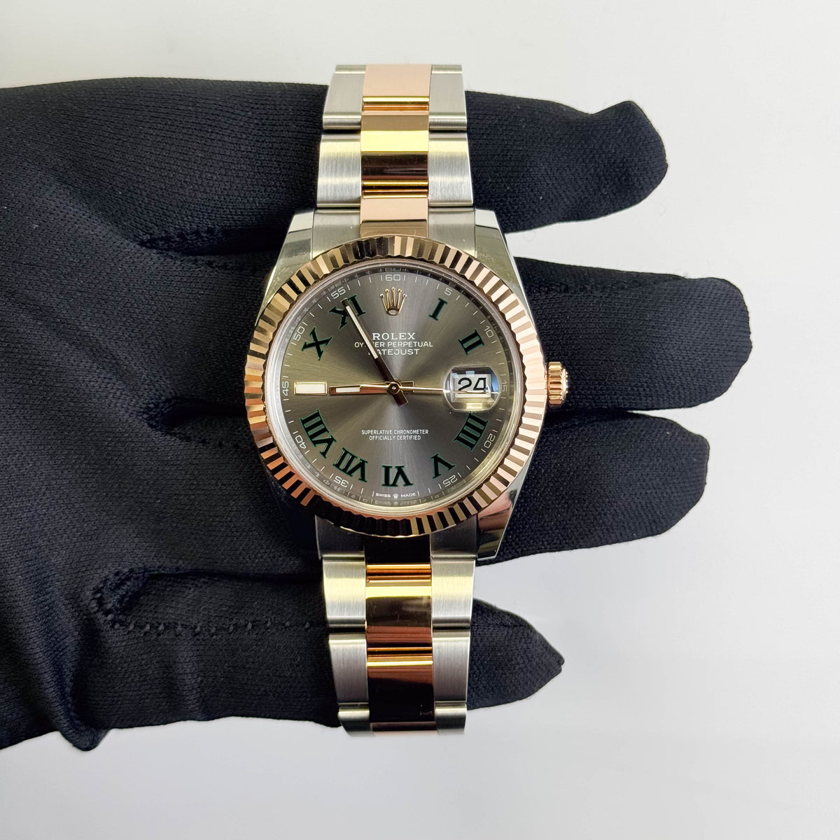 Rolex Datejust 41mm Wimbledon Dial Watch Ref# 126331