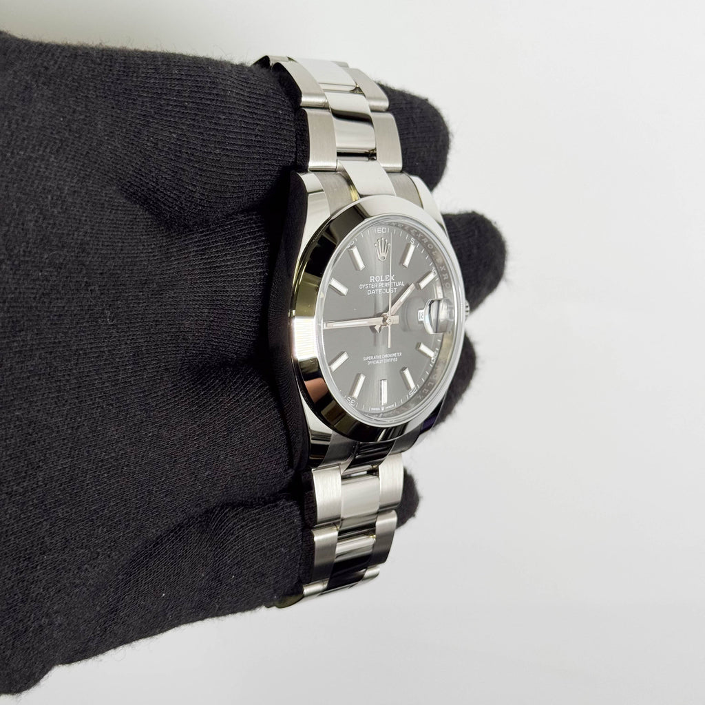 Rolex Datejust 41mm Rhodium Dial Watch Ref# 126300