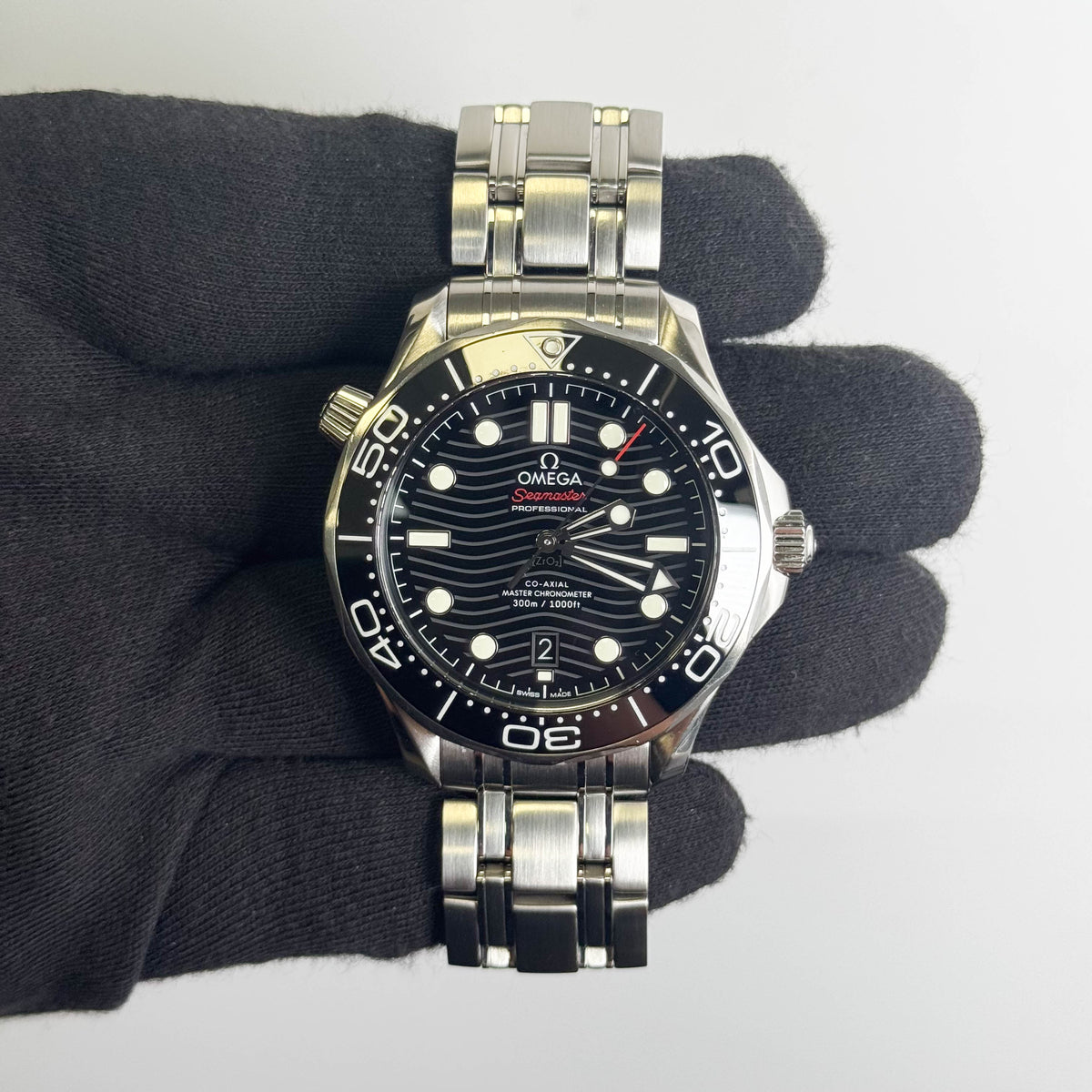 Omega Seamaster 42mm Black Dial Watch Ref# 210.30.42.20.01.001