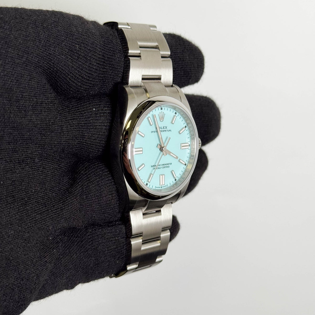 Rolex Oyster Perpetual 36mm Turquoise Dial Watch Ref# 126000