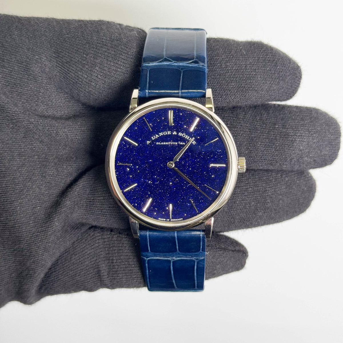 A. Lange & Söhne Saxonia 39mm Aventurine Dial Watch Ref# LSLS2053AX
