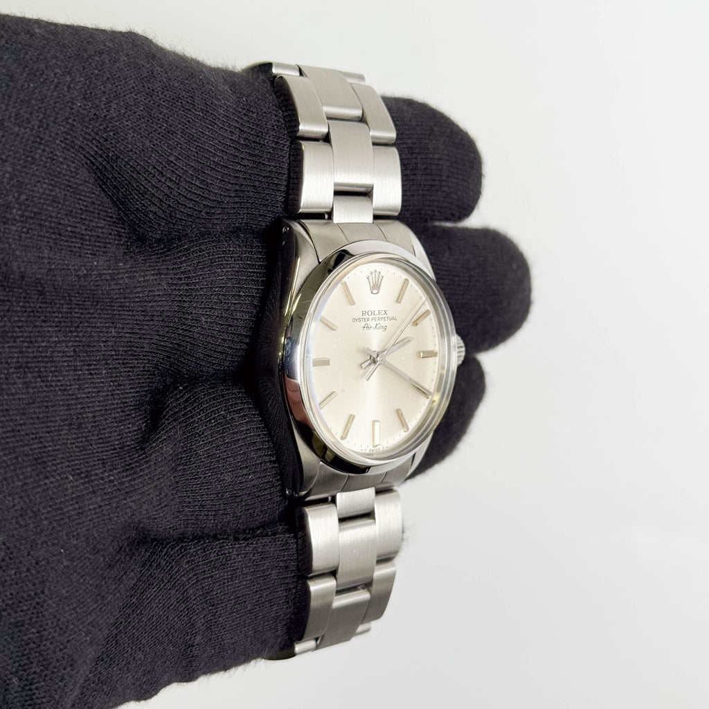 Rolex Air-King 34mm Silver Dial Watch Ref# 5500