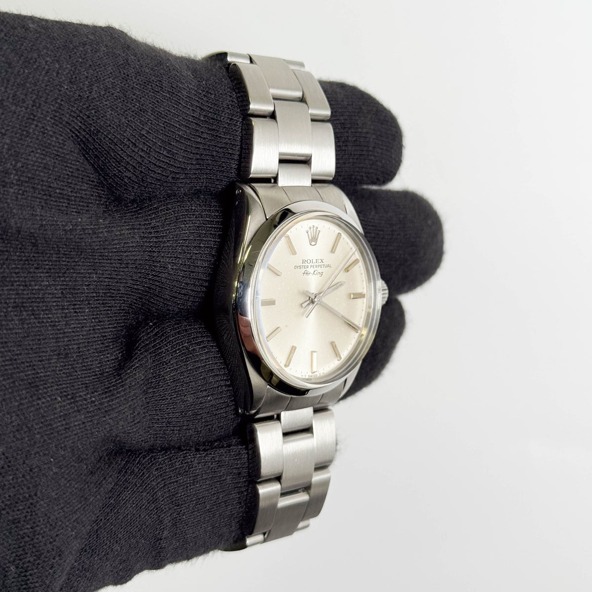 Rolex Air-King 34mm Silver Dial Watch Ref# 5500