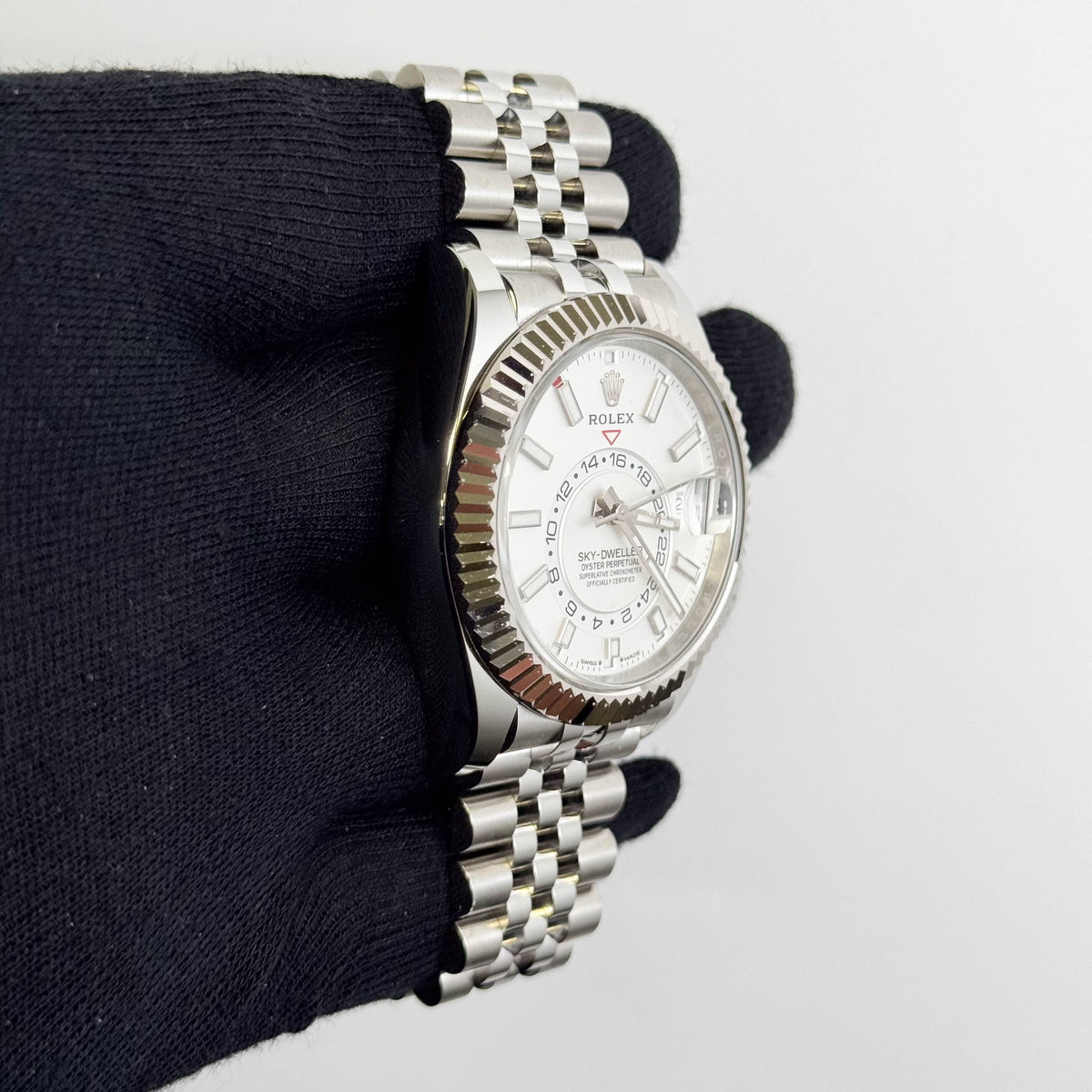 Rolex Sky-Dweller 42mm White Dial Watch Ref# 336934
