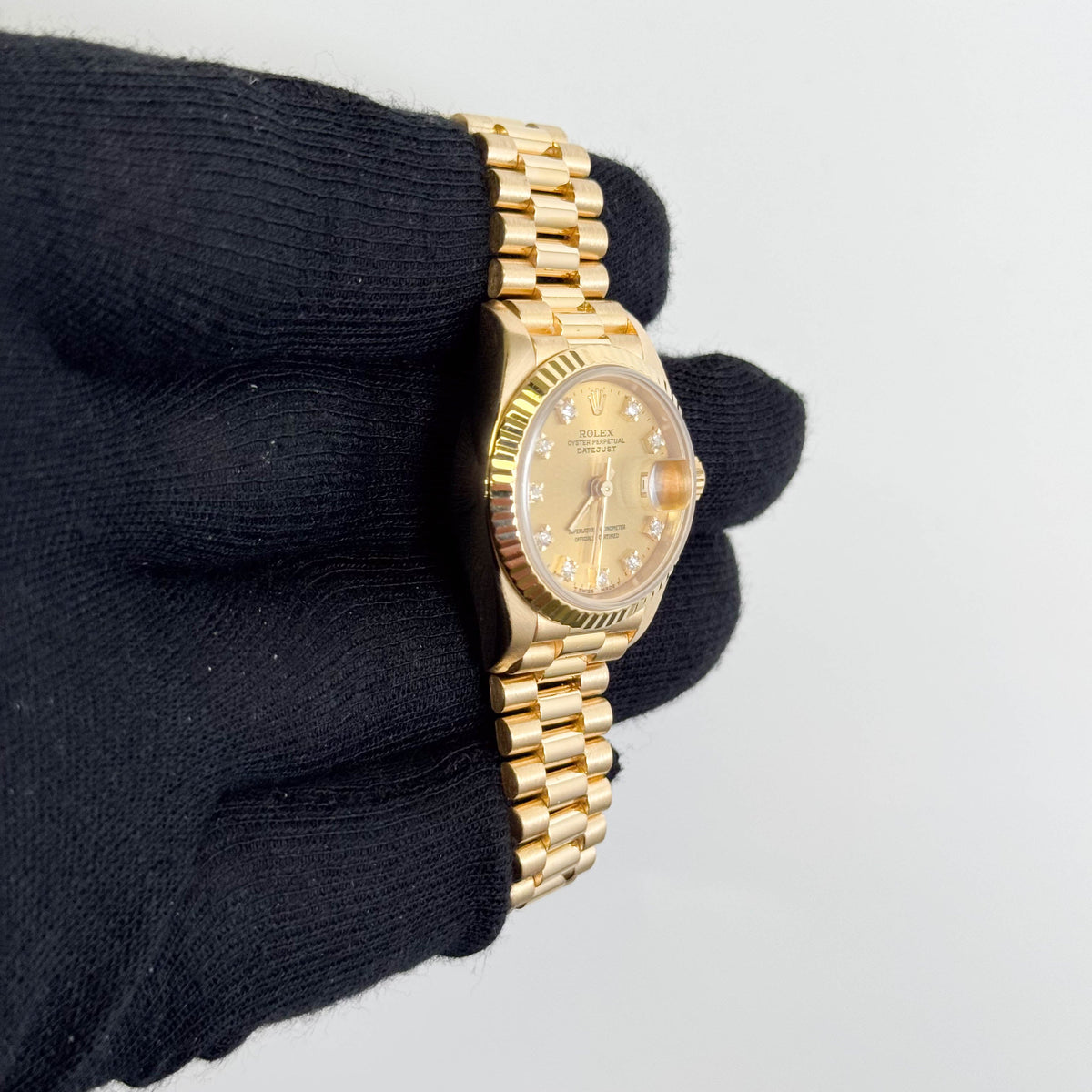 Rolex Datejust 26mm Champagne Dial Watch Ref# 69178