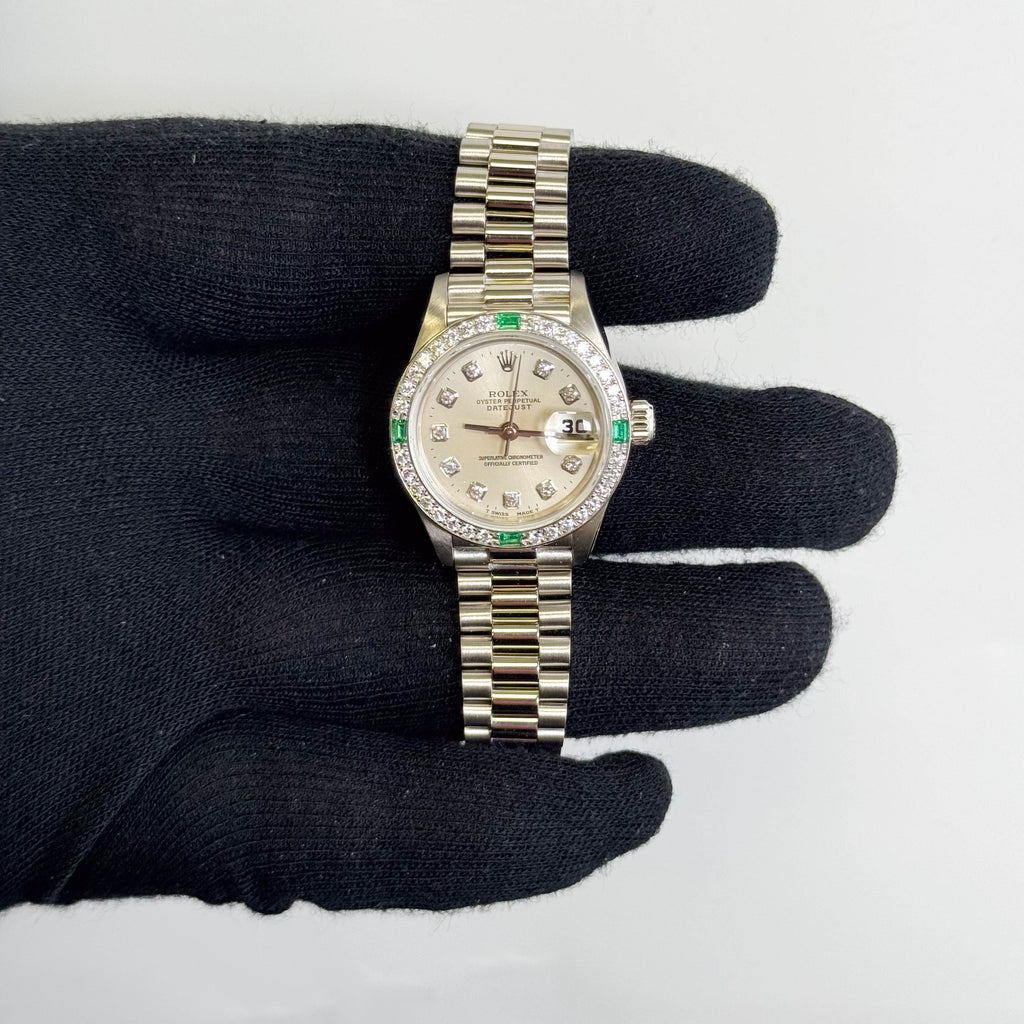 Rolex Datejust 26mm Silver Dial Watch Ref# 69079