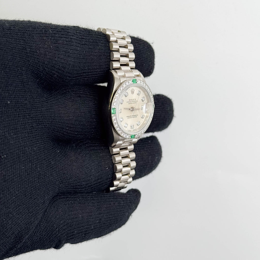 Rolex Datejust 26mm Silver Dial Watch Ref# 69079