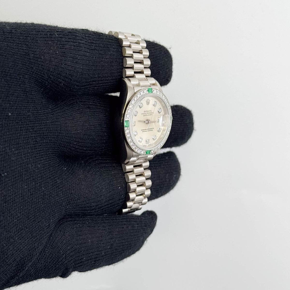 Rolex Datejust 26mm Silver Dial Watch Ref# 69079