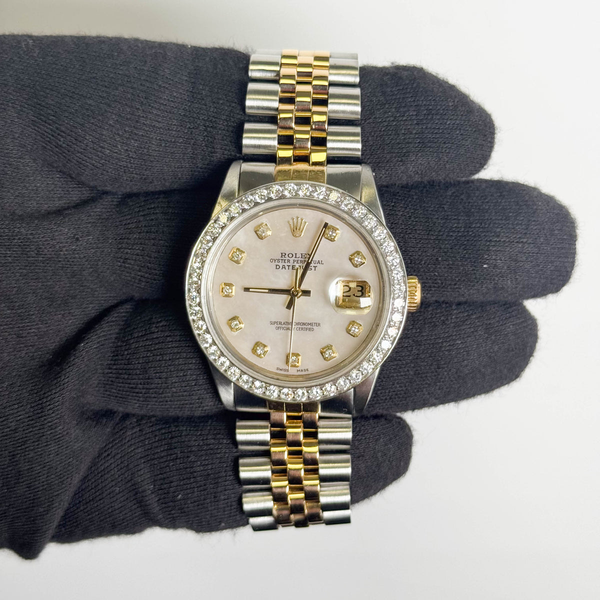 Rolex Datejust 36mm MOP Dial Watch Ref# 16233