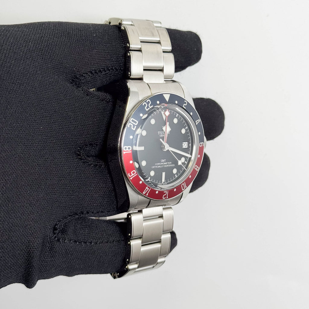 Tudor Black Bay GMT 41mm Black Dial Watch Ref# 79830RB