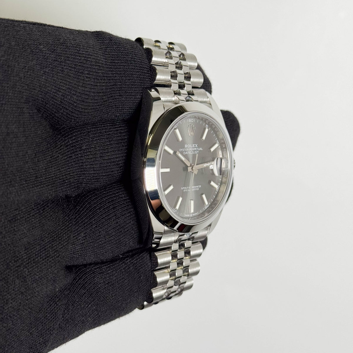 Rolex Datejust 41mm Rhodium Dial Watch Ref# 126300
