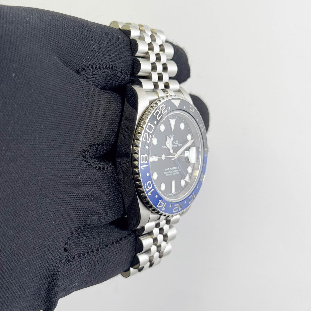 Rolex GMT-Master II "Batgirl" 40mm Black Dial Watch Ref: 126710BLNR