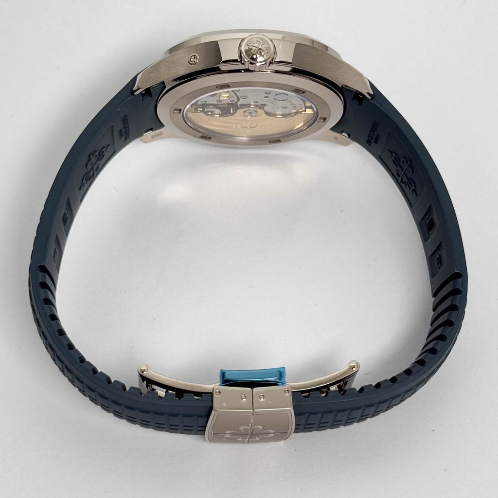 Patek Philippe Aquanaut 38.8mm Blue Dial Watch Ref# 5164G-001