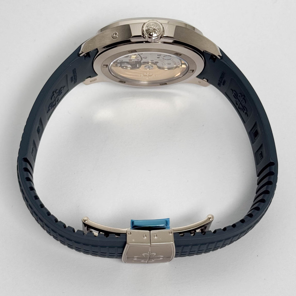 Patek Philippe Aquanaut 38.8mm Blue Dial Watch Ref# 5164G-001