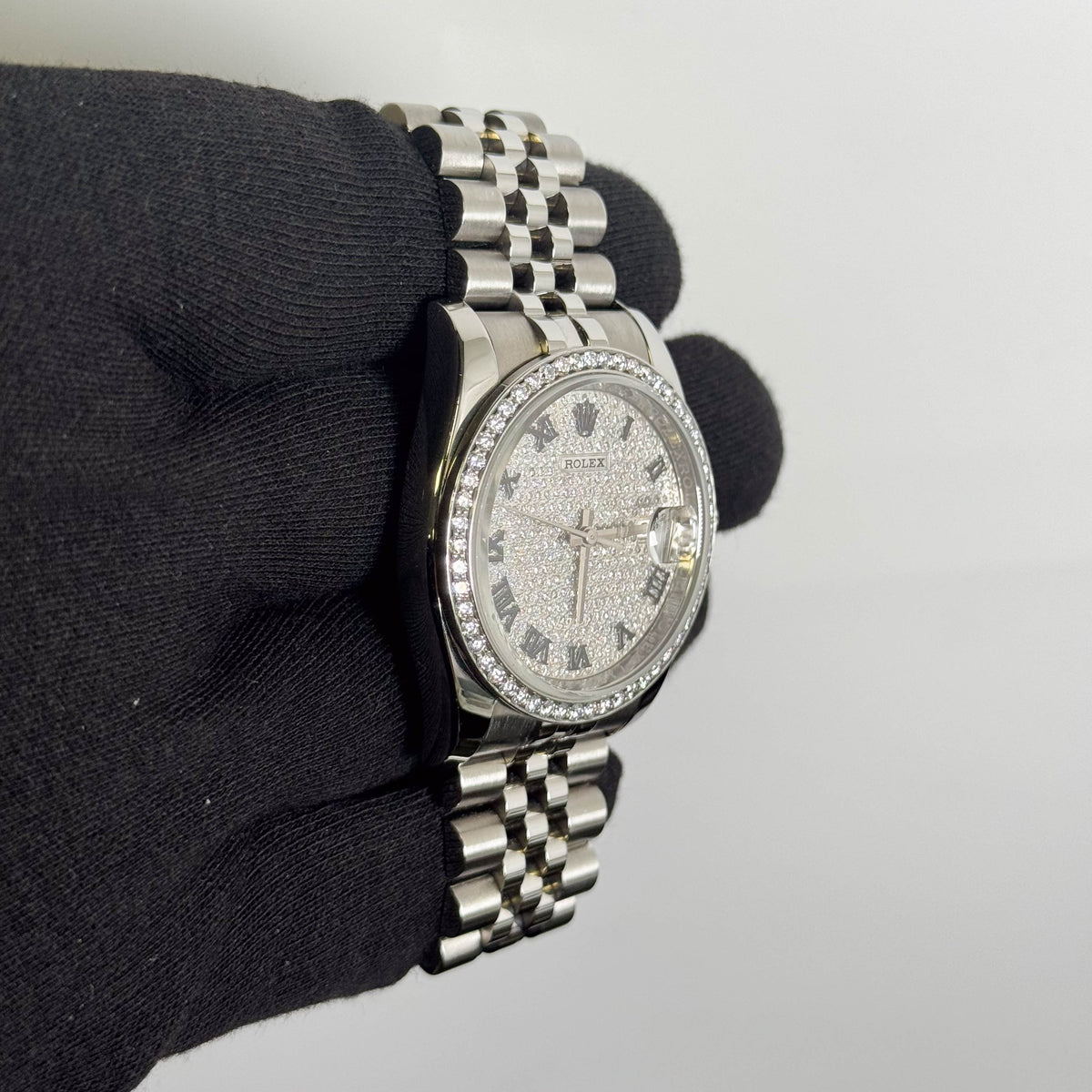 Rolex Datejust 36mm Pave Dial Watch Ref# 116200