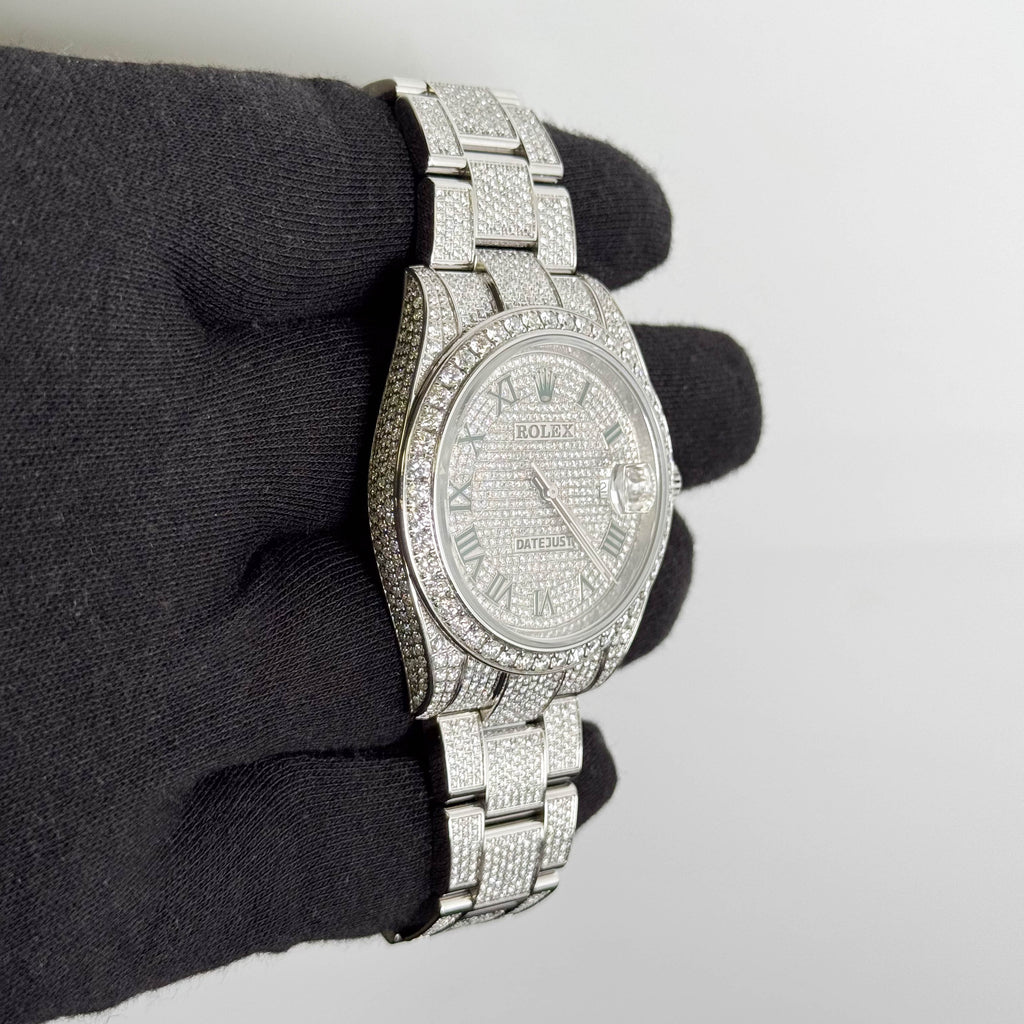Rolex Datejust 41mm Pave Dial Watch Ref# 126300
