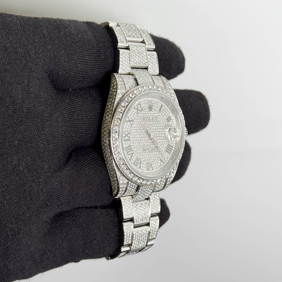 Rolex Datejust 41mm Pave Dial Watch Ref# 126300