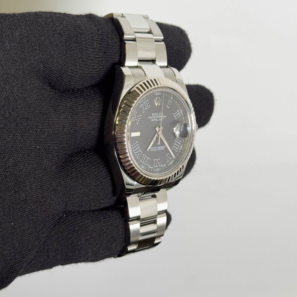Rolex Datejust 41mm Dark Grey Dial Watch Ref# 116334