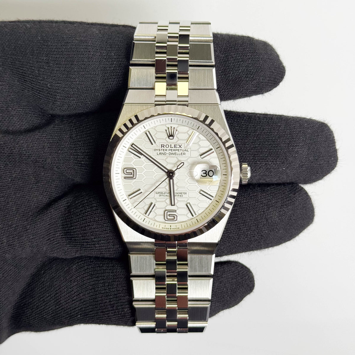 Rolex Land-Dweller 40mm White Dial Watch Ref# 127334