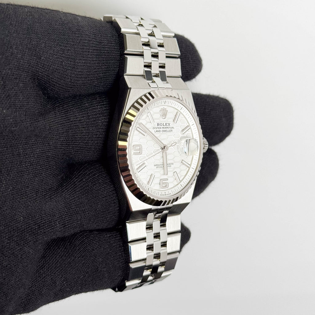 Rolex Land-Dweller 40mm White Dial Watch Ref# 127334