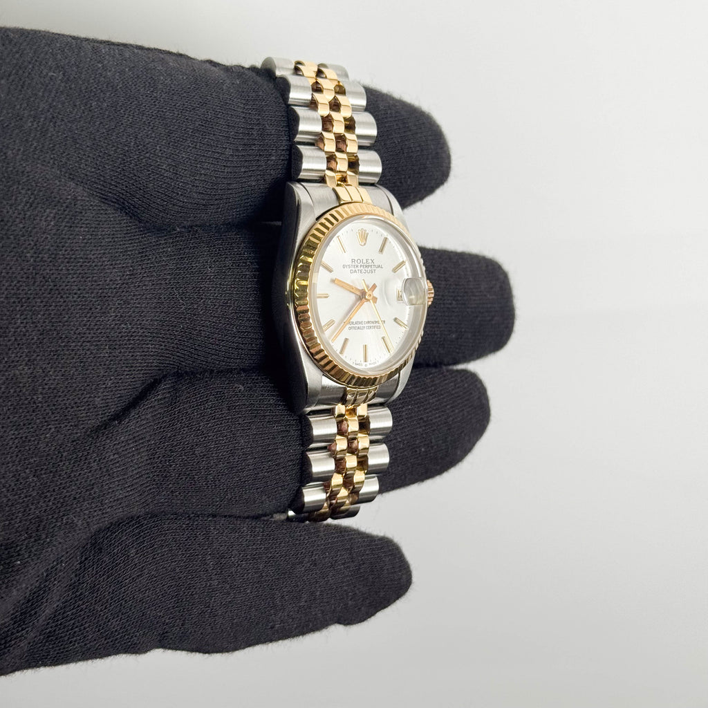 Rolex Datejust 31mm Silver Dial Watch Ref# 68273