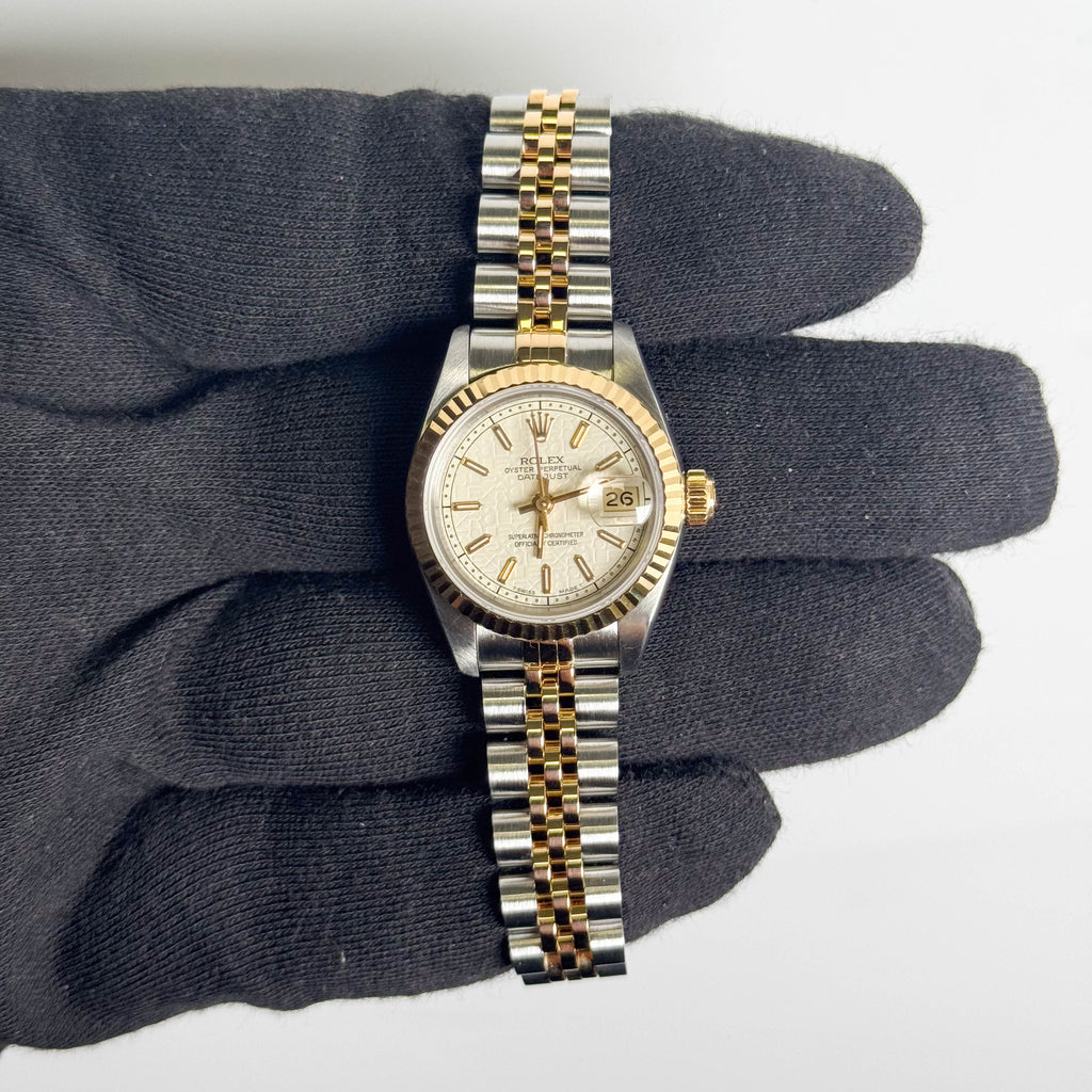 Rolex Datejust 26mm White Dial Watch Ref# 69173