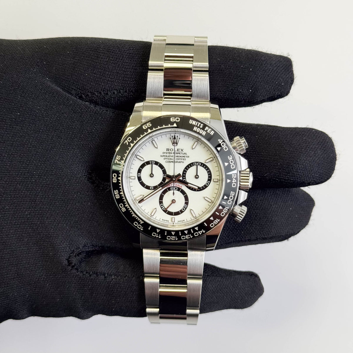 Rolex Daytona 40mm White Dial Watch Ref# 126500LN