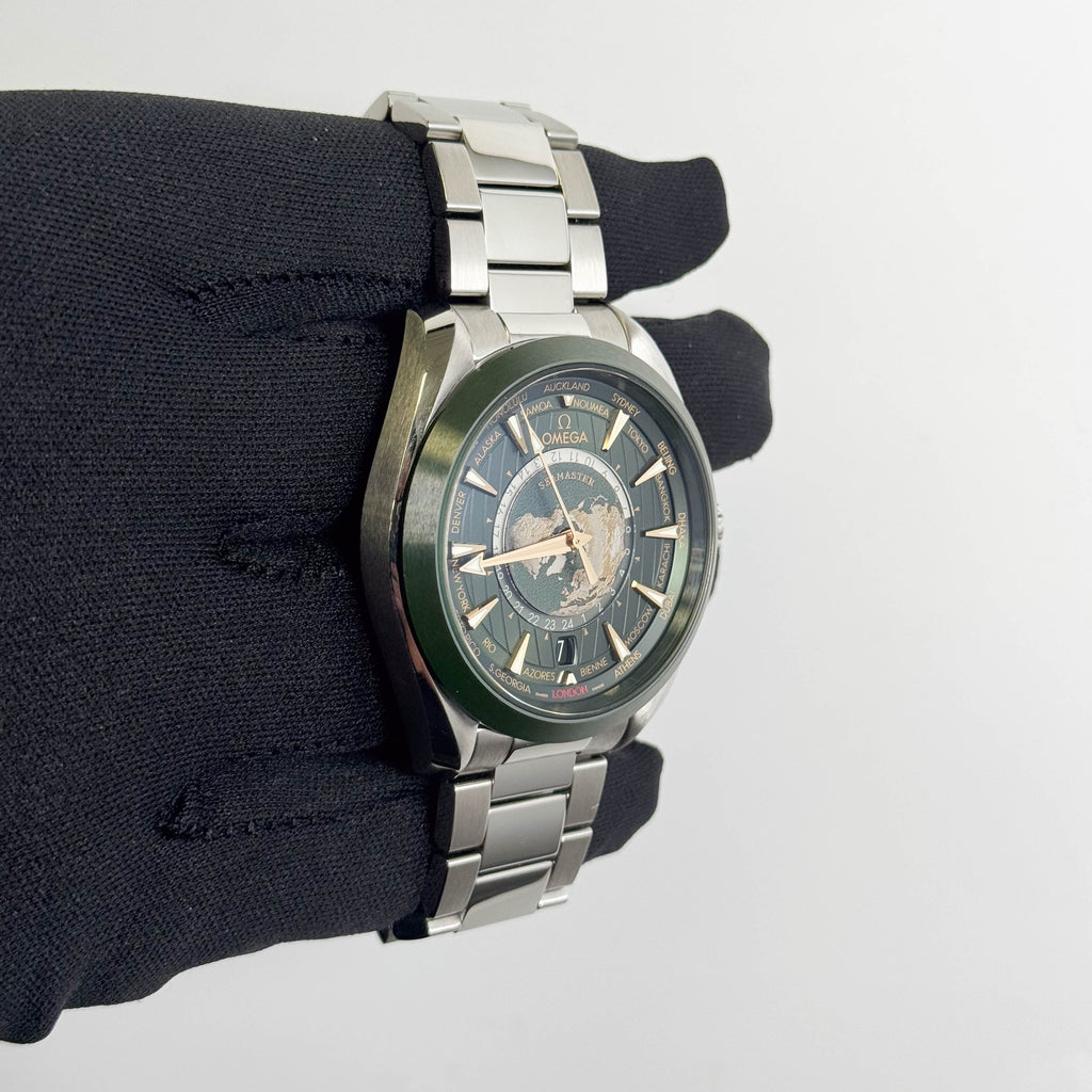 Omega Aqua Terra 43mm Green Dial Watch Ref# 220.30.43.22.10.001