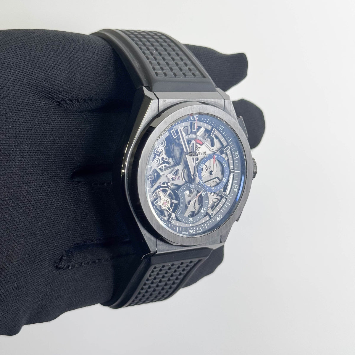 Zenith Defy El Primero 21 44mm Openworked Dial Watch Reference# 49.9000.9004/78.R782