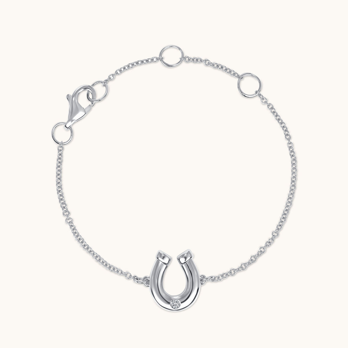 Kid's Bezzle Diamond Bubble Horseshoe Bracelet - Happy Jewelers Fine Jewelry Lifetime Warranty