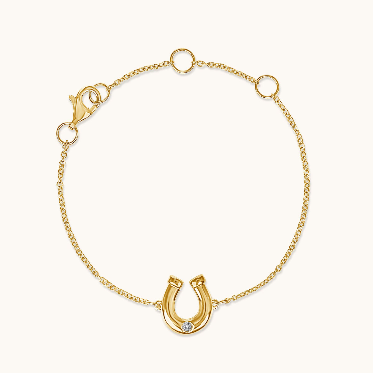 Kid's Bezzle Diamond Bubble Horseshoe Bracelet - Happy Jewelers Fine Jewelry Lifetime Warranty