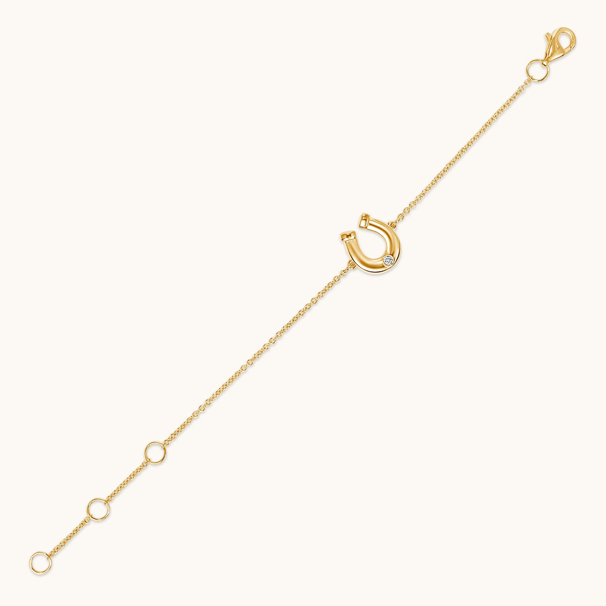 Kid's Diamond Bubble Horseshoe Bracelet