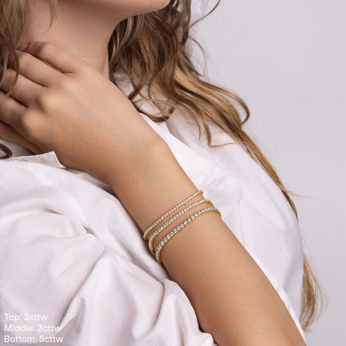 Lab Grown Diamond Tennis Bracelet