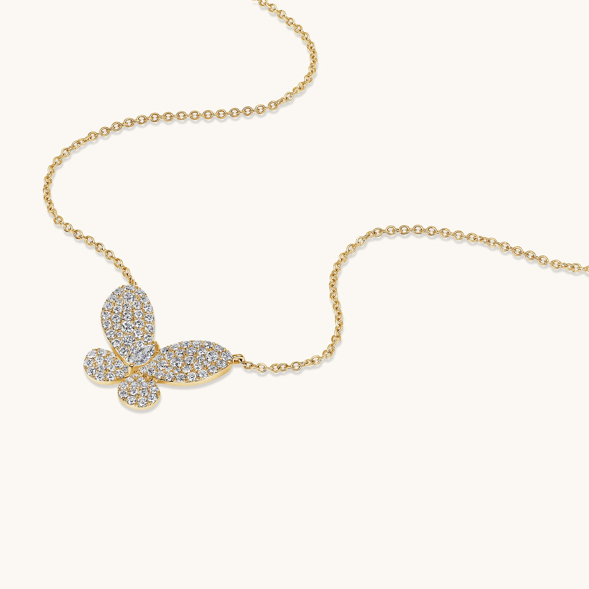 Multi-Diamond Butterfly Necklace - Happy Jewelers Fine Jewelry Lifetime Warranty