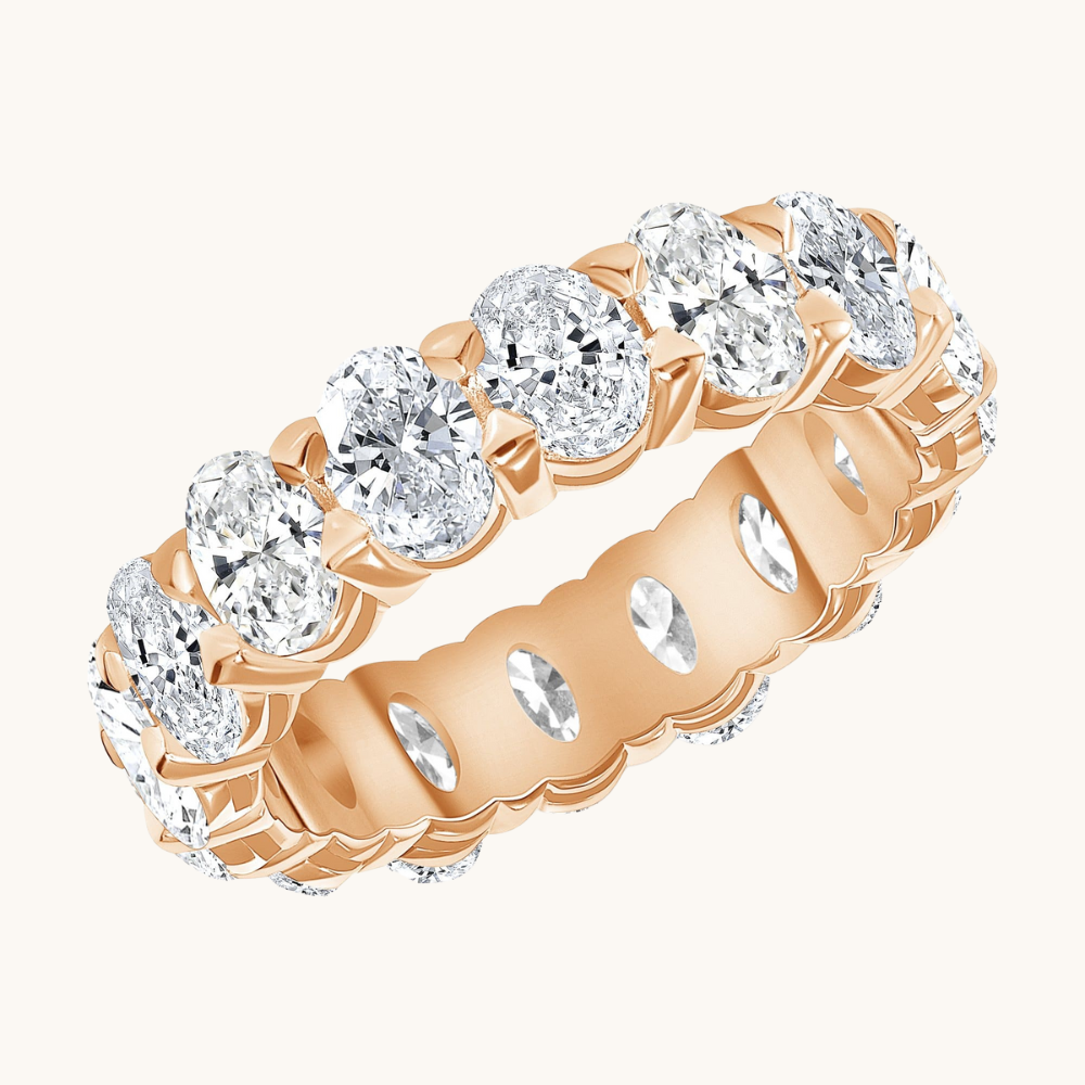 Large Diamond Oval Eternity Band