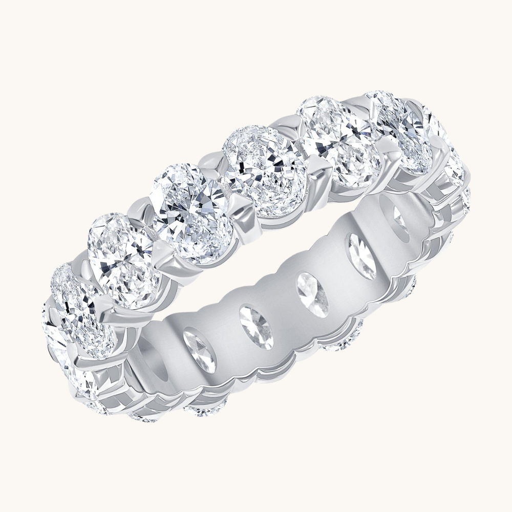 Large Diamond Oval Eternity Band