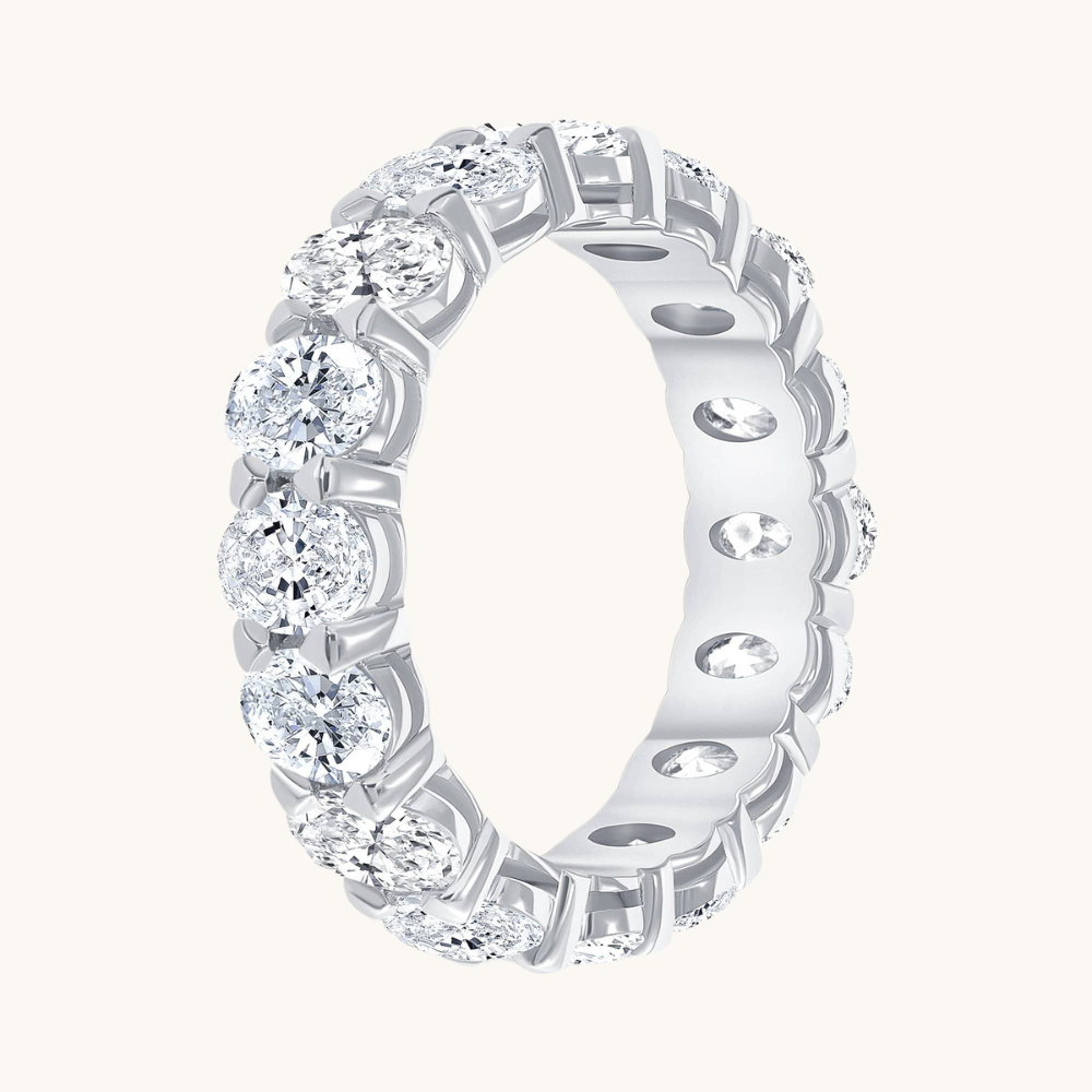 Large Diamond Oval Eternity Band