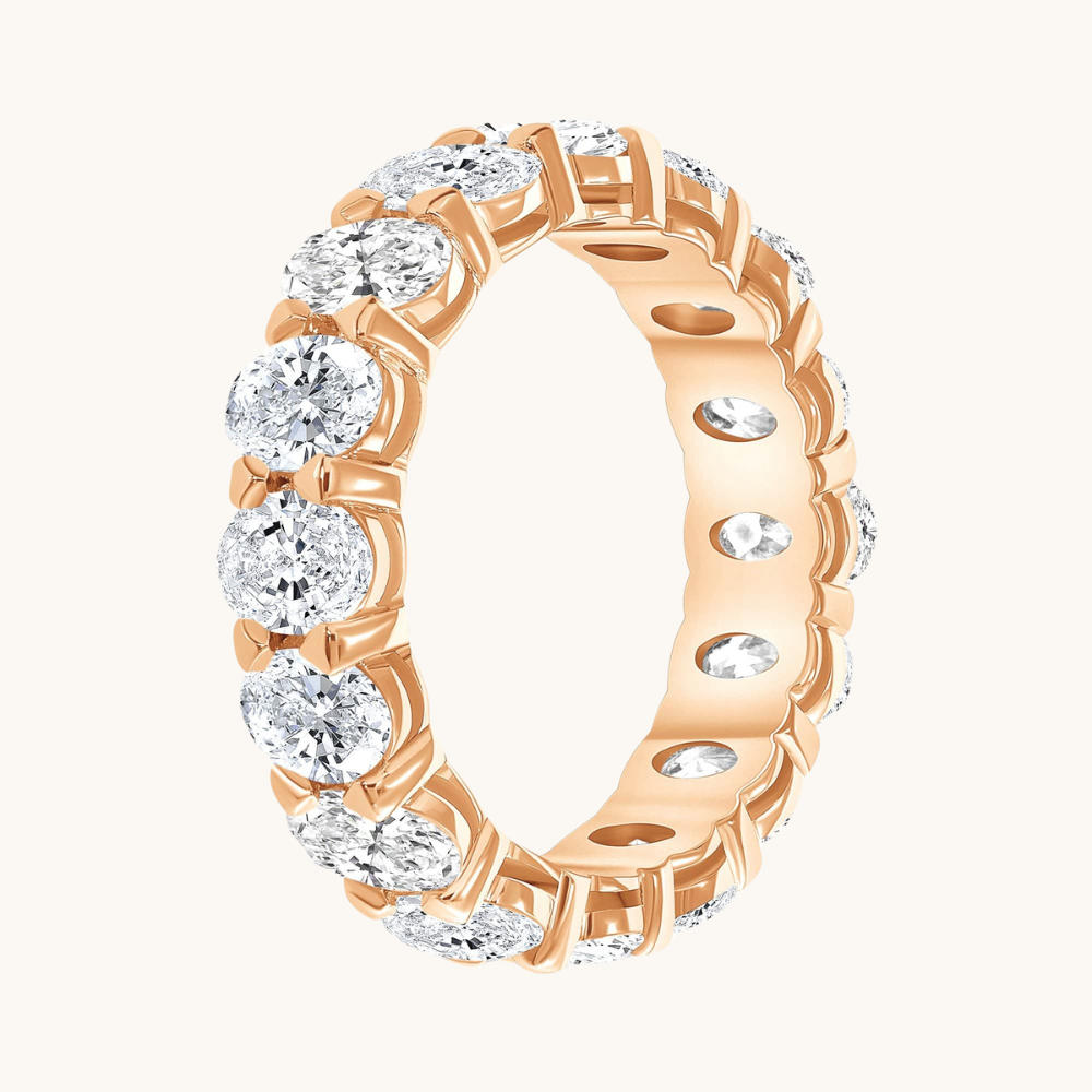 Large Diamond Oval Eternity Band