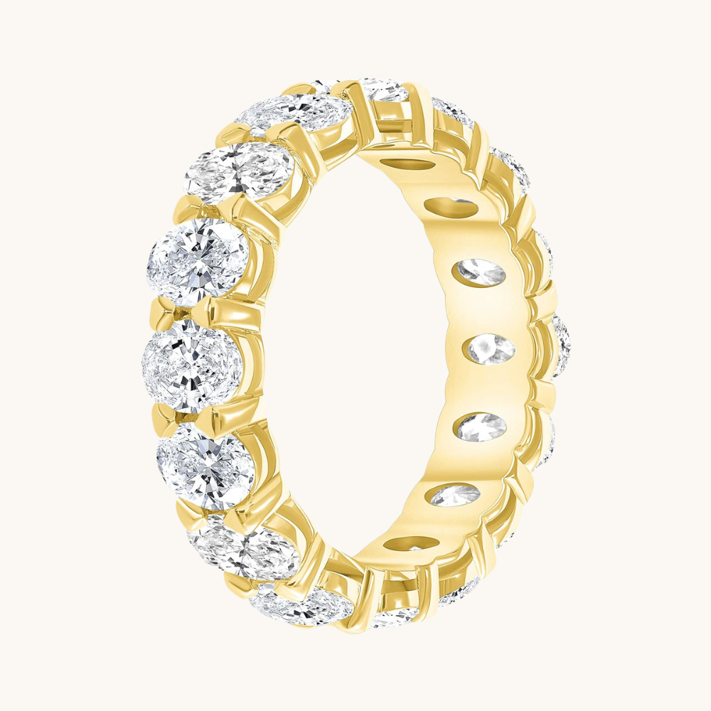 Large Diamond Oval Eternity Band