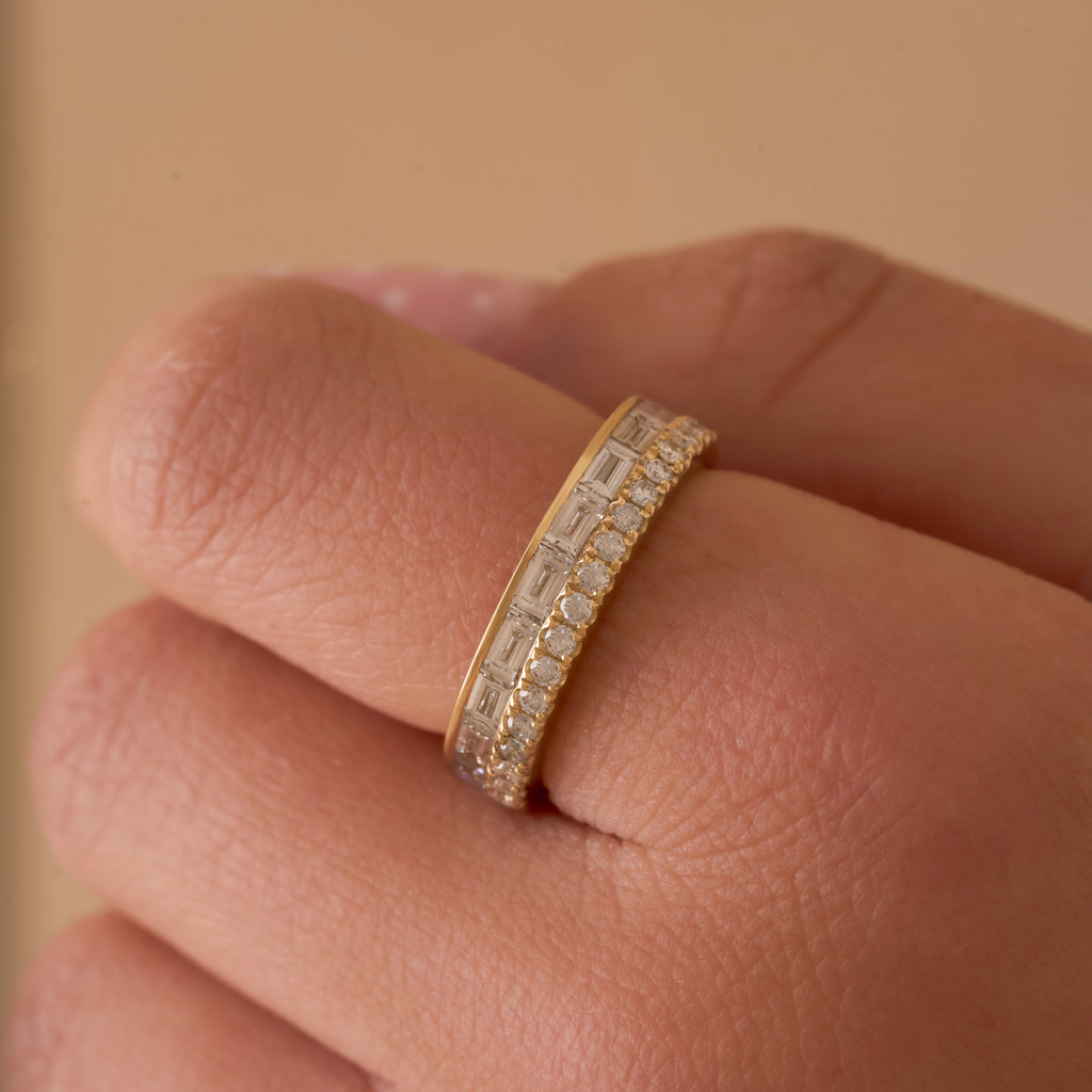 Multi-Row Diamond Band