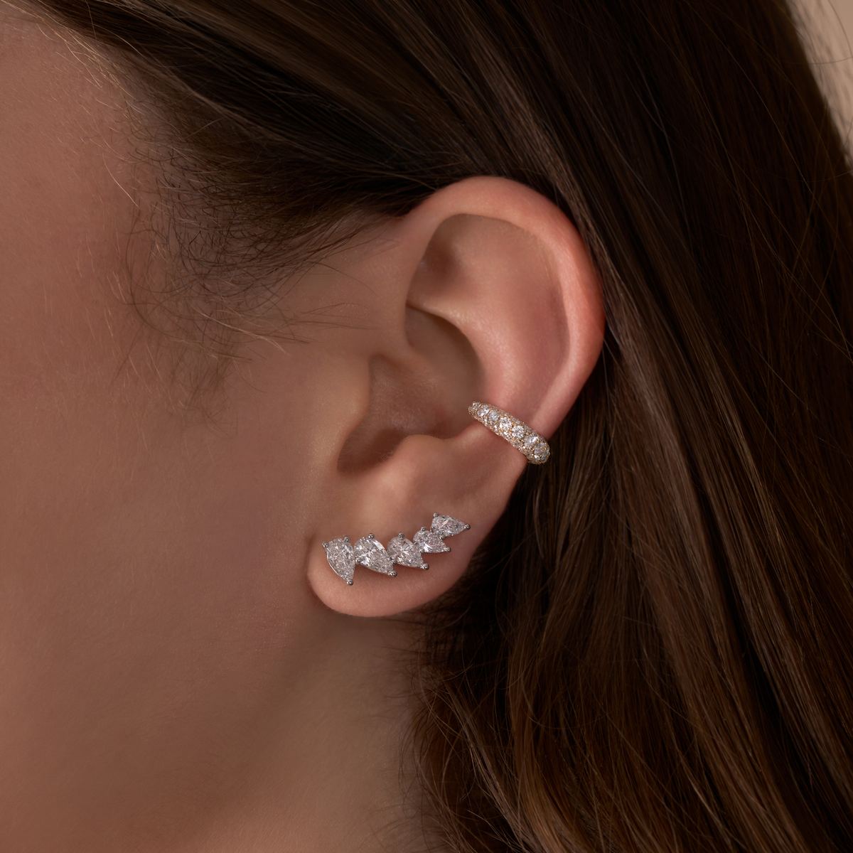 Pave Diamond Ear Cuff