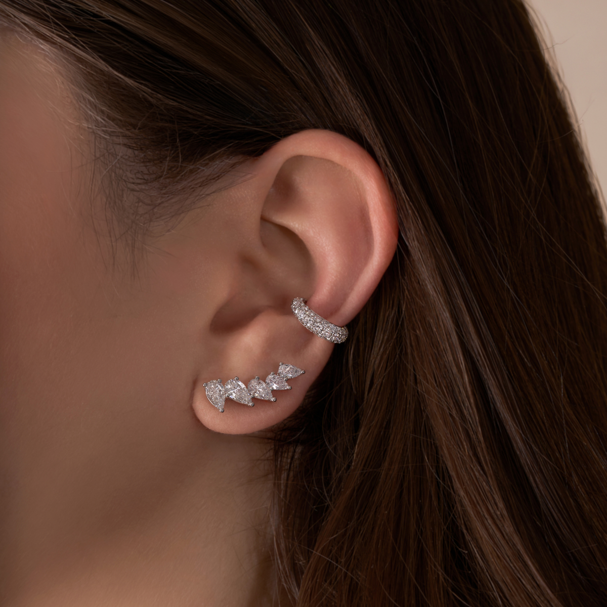 Pave Diamond Ear Cuff