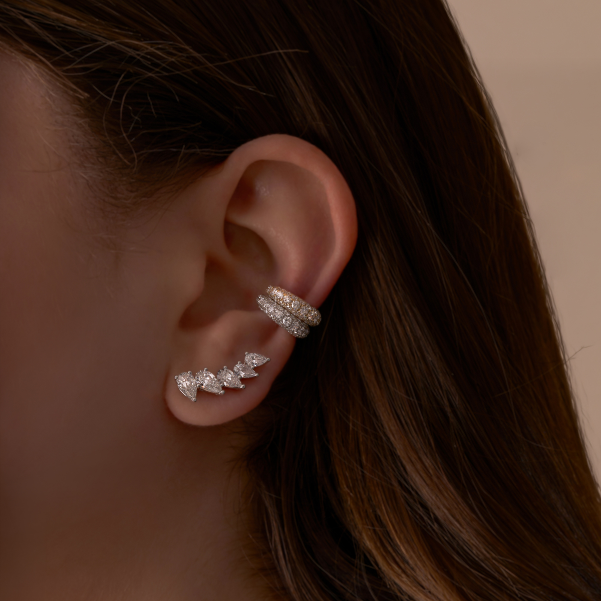 Pave Diamond Ear Cuff